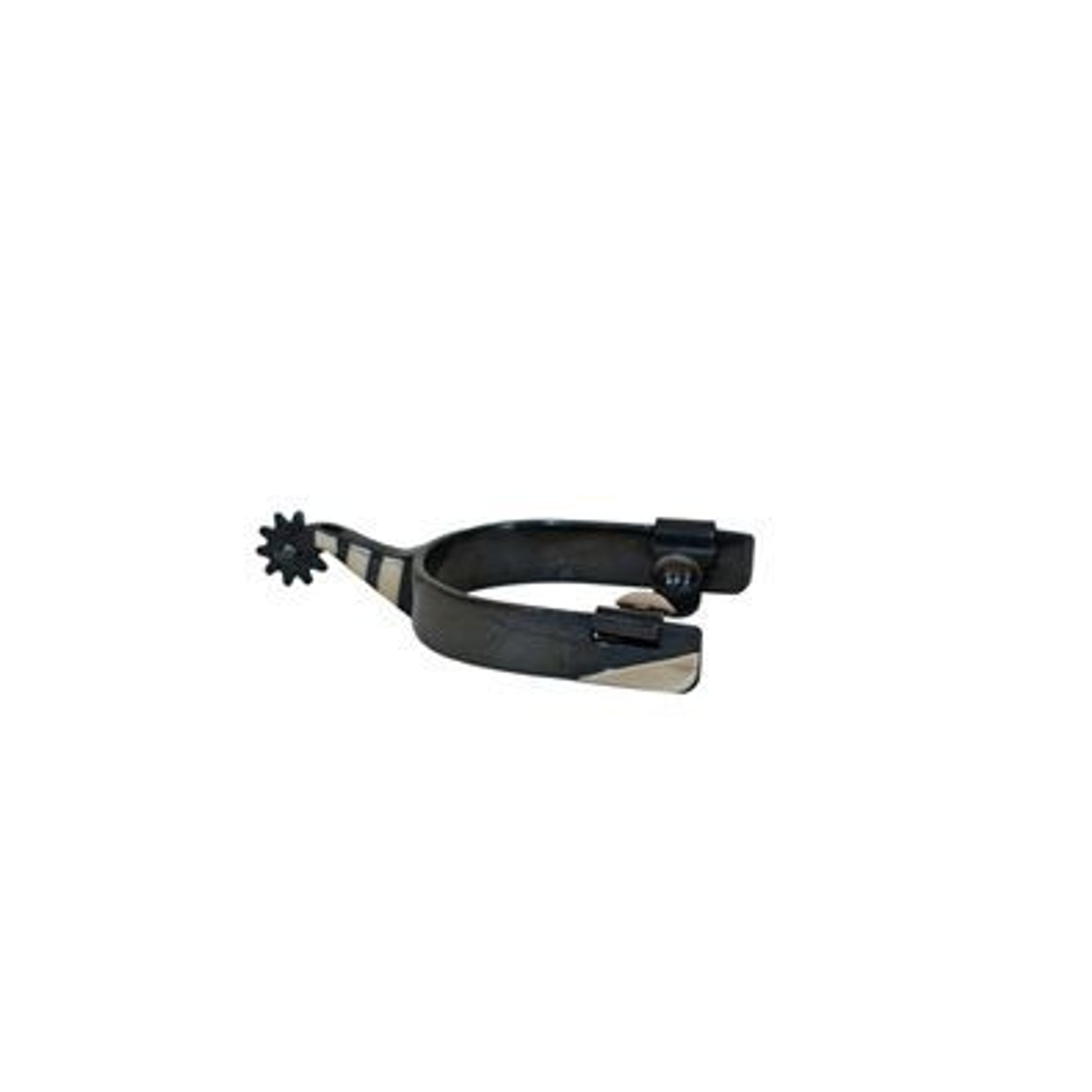 Metalab Ladies Black Satin Roping Spur Brn