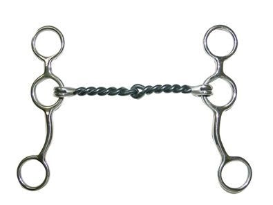 Metalab Junior Cow Horse Medium Twist Gag 5 Brn