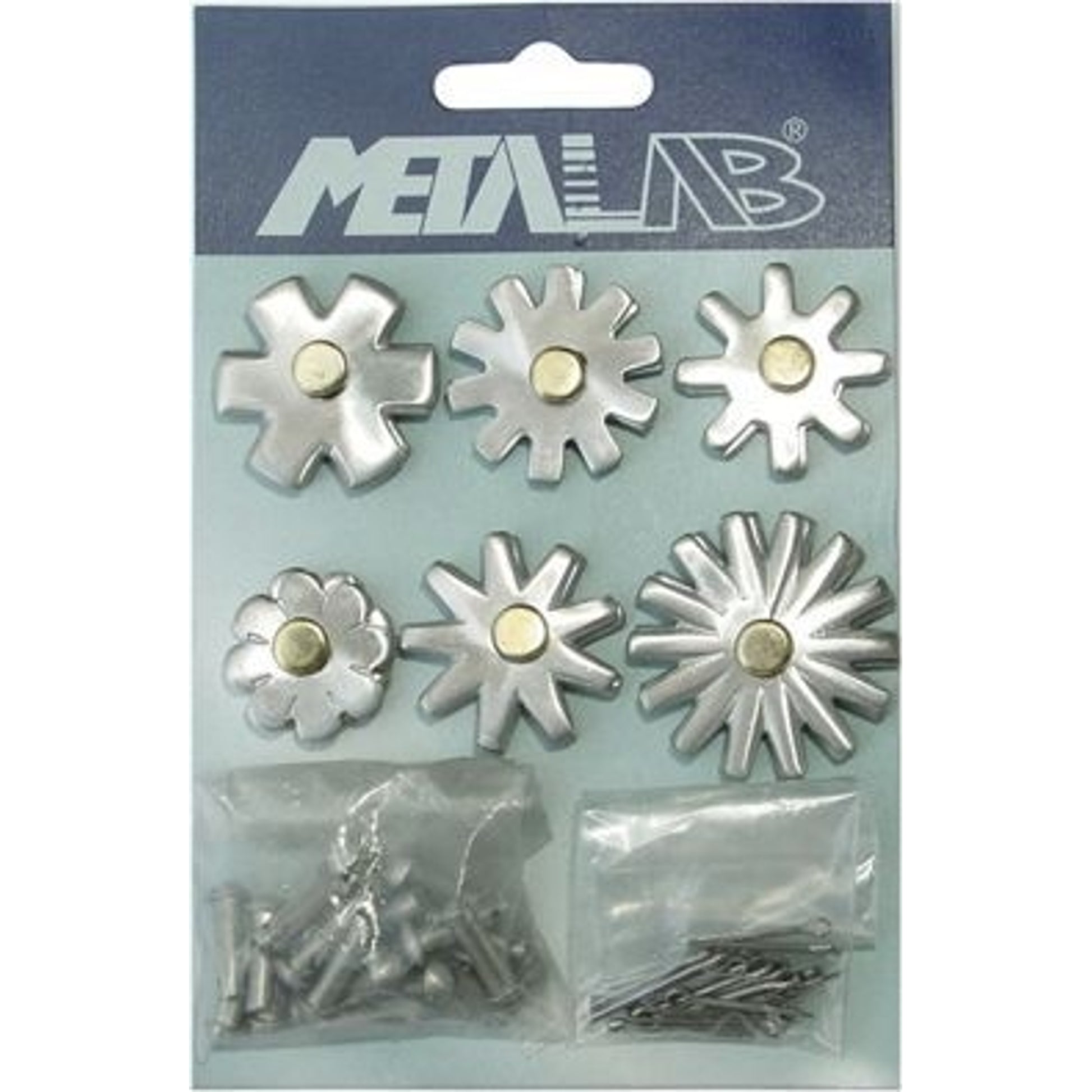 Metalab Stainless Steel Brushed Spur Rowels Card B