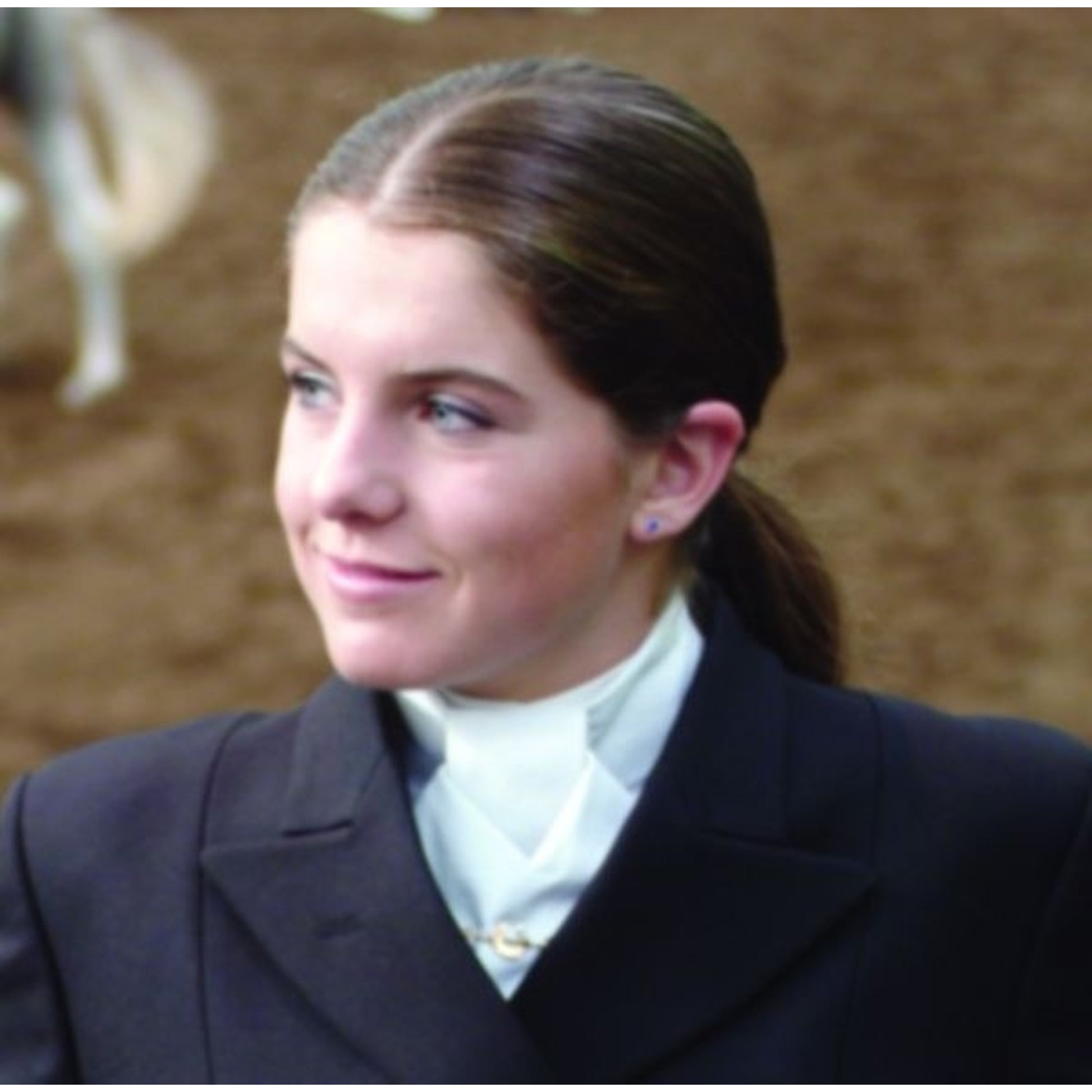 Ovation Drilex Show Stock Tie - Untied LG White
