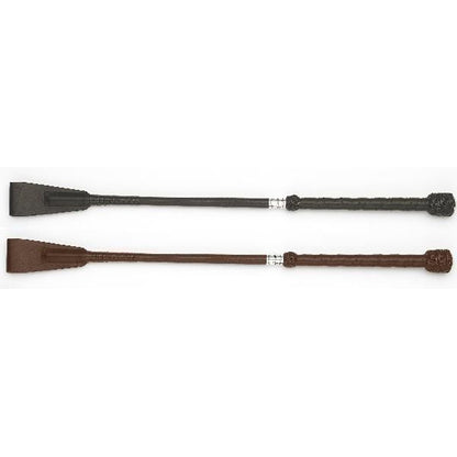 County Perforated Leather Handle Bat 16 Black