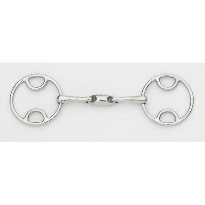 Centaur Stainless Steel Loop Ring Oval Gag Bit