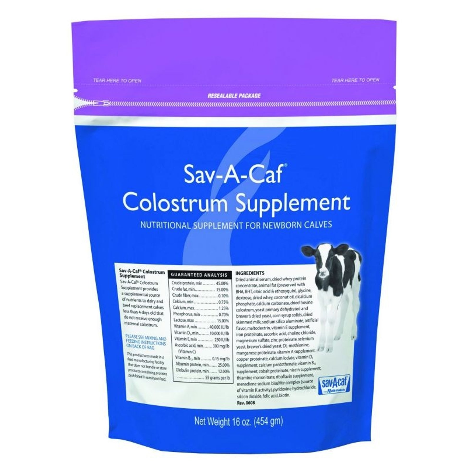 Sav-A-Caf Colostrum Supplement 16oz