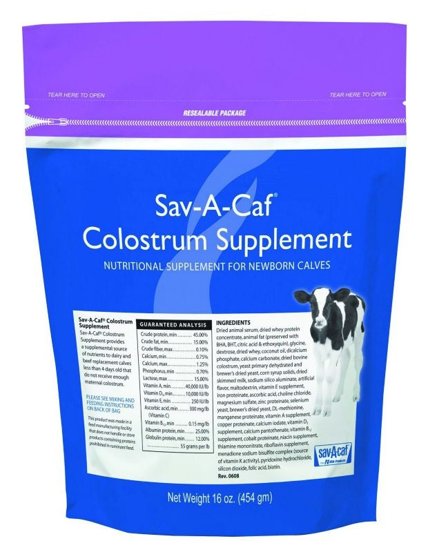 Sav-A-Caf Colostrum Supplement 16oz