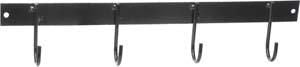 4 Hook Tack Rack Black