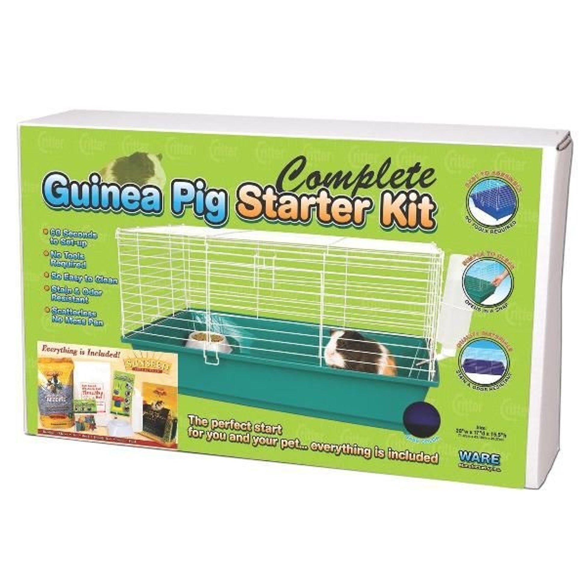 Guinea Pig Starter Kit/Food Sunseed 28 X 17 X15.5