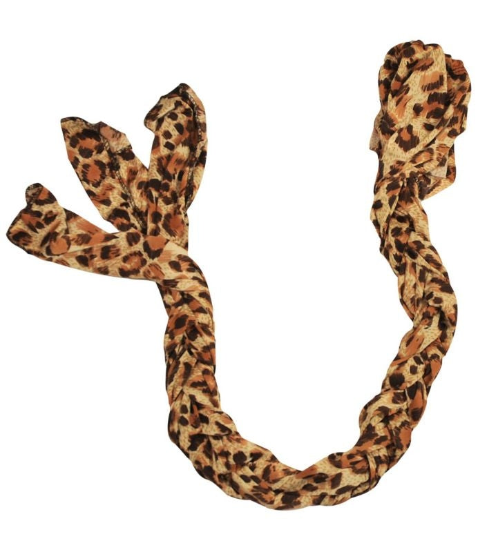 Gatsby Printed Lycra Braid n Tail Bag Leopard