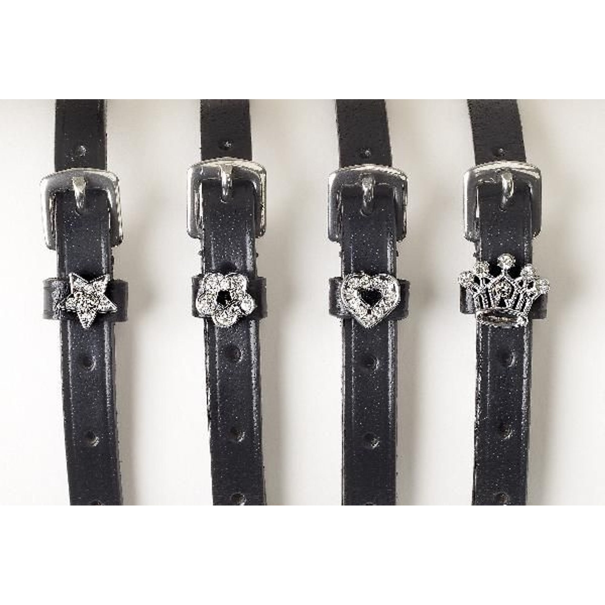 Camelot Jewelry Spur Strap 18 Bk/Wh