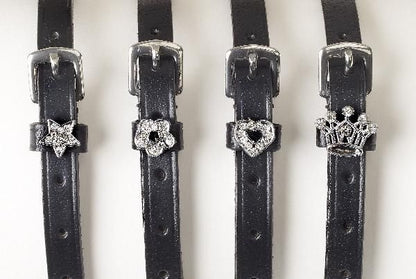 Camelot Jewelry Spur Strap 18 Bk/Wh