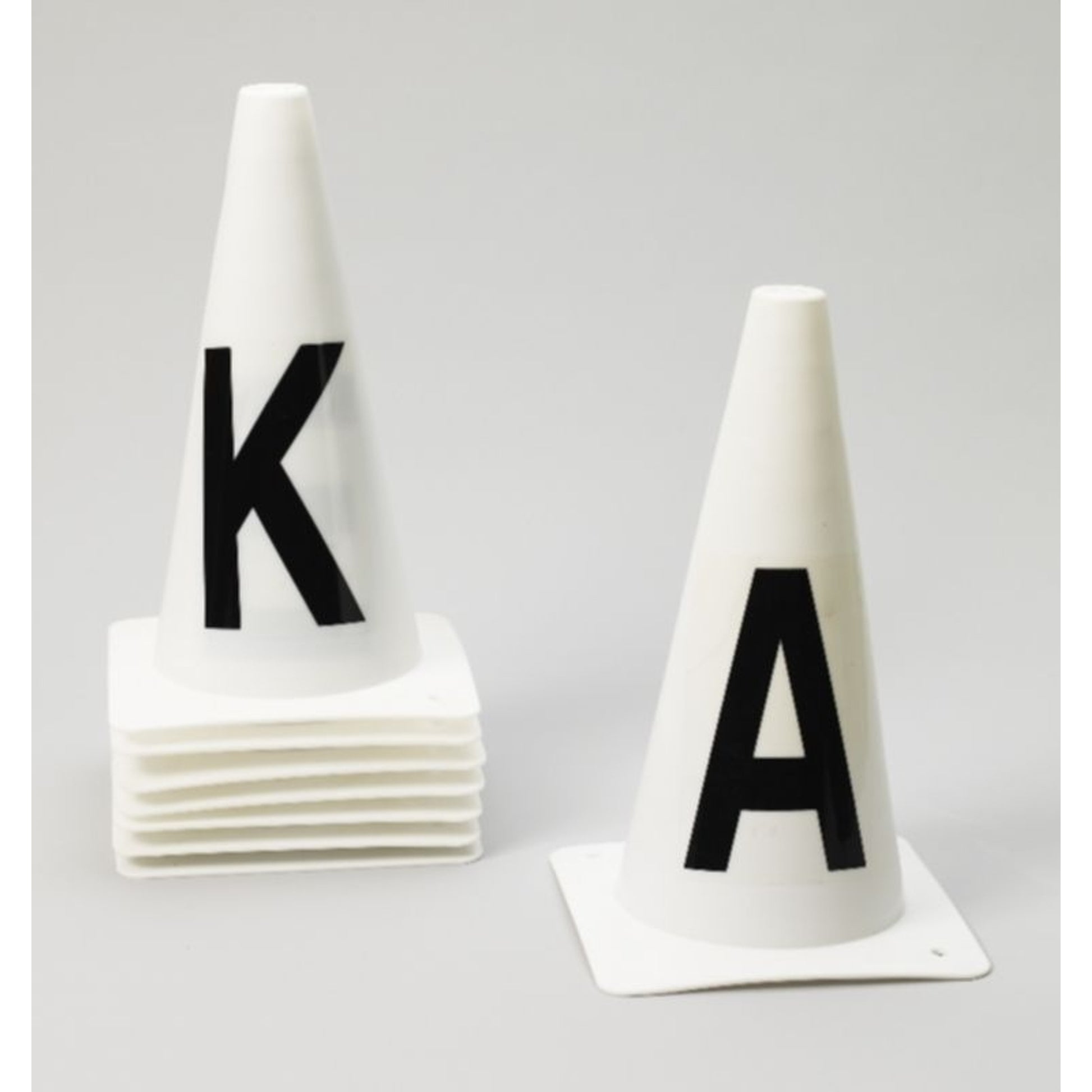 Ovation Dressage Cones -Set Of 8 White
