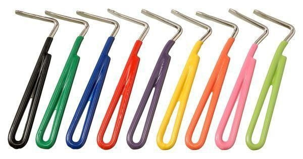 Tough1 Vinyl Handle Metal Hoof Picks 12 Pack