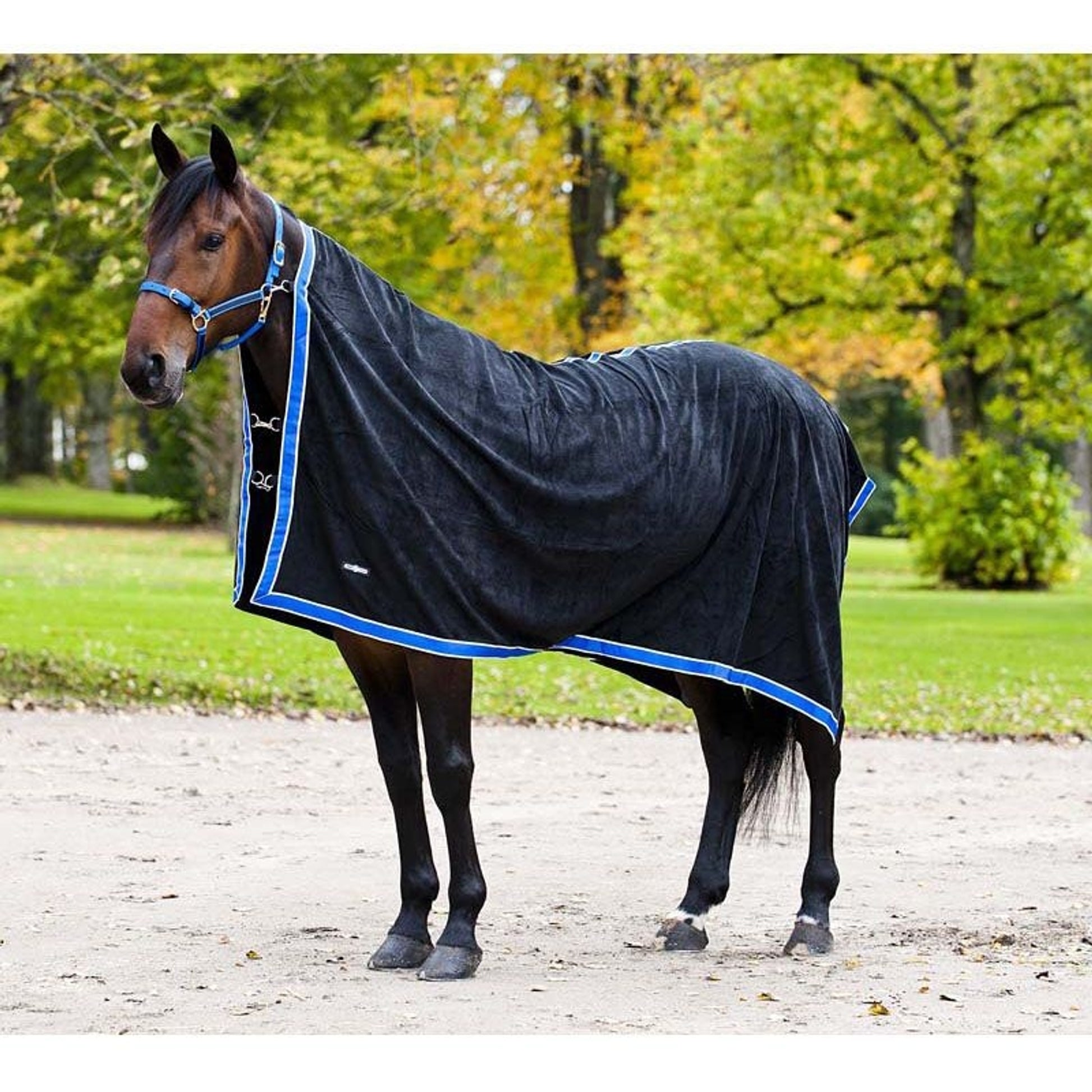 HorZe Square Fleece Cooler 84x90 Black/Black