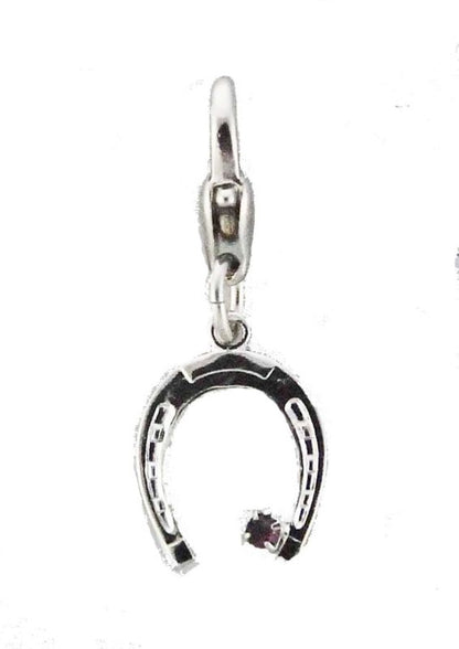 Barbary Horseshoe with Stone CharmCrystal