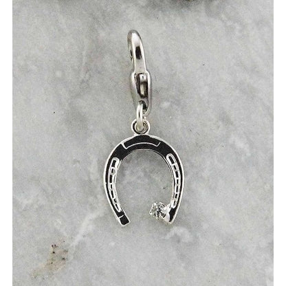 Barbary Horseshoe with Stone CharmCrystal