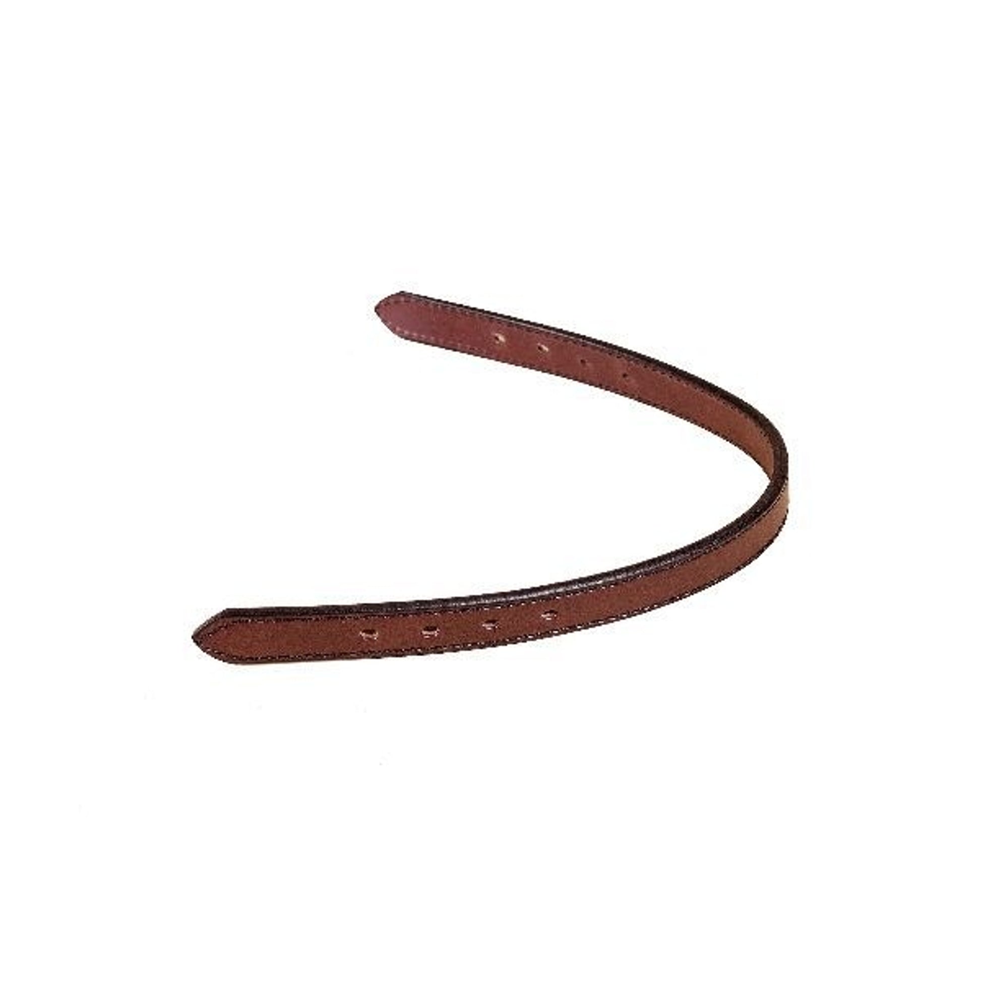 Double/Stitched Track Halter Crown Strap Cob Brn