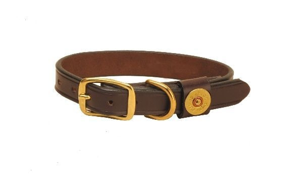 Tory Shot Shell Dog Collar 20in Havana