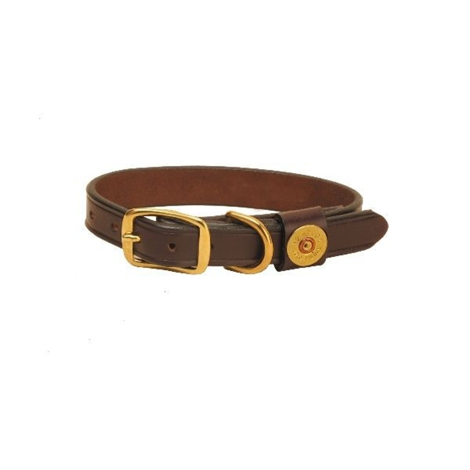 Tory Shot Shell Dog Collar 20in Havana