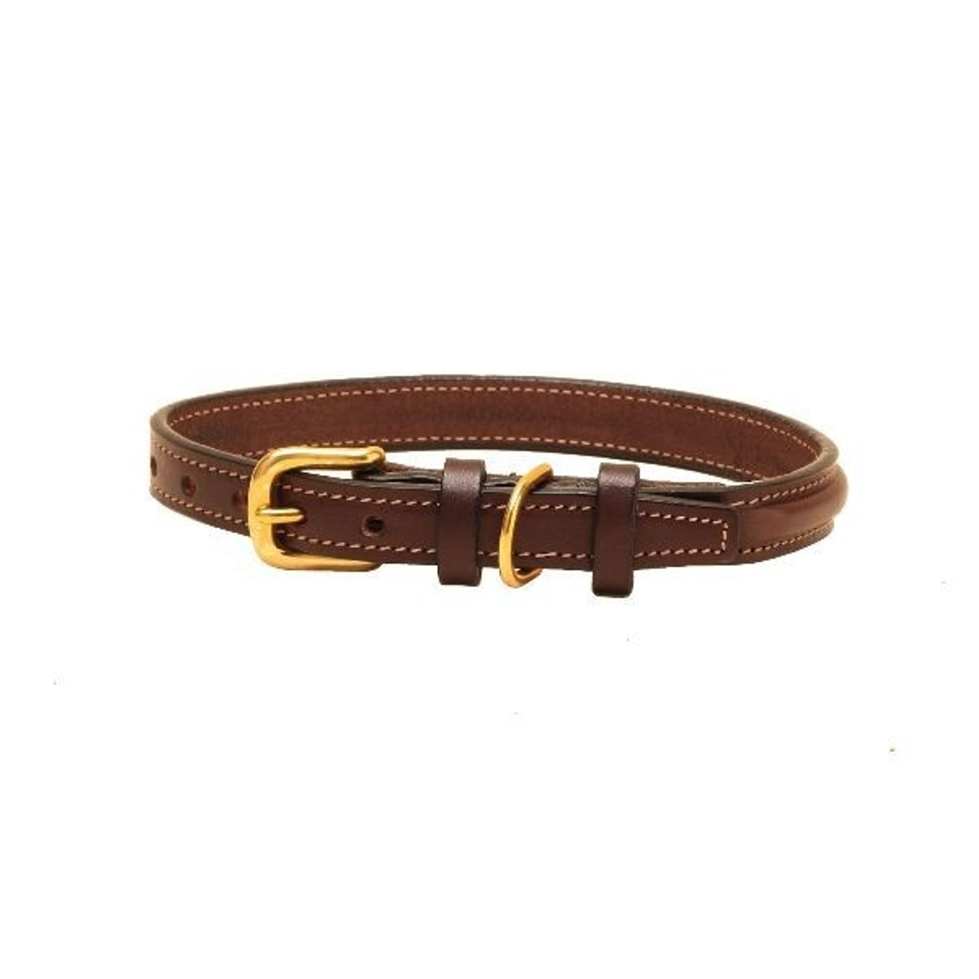 Tory Lthr Narrow Square Raised Dog Collar 22In Blk