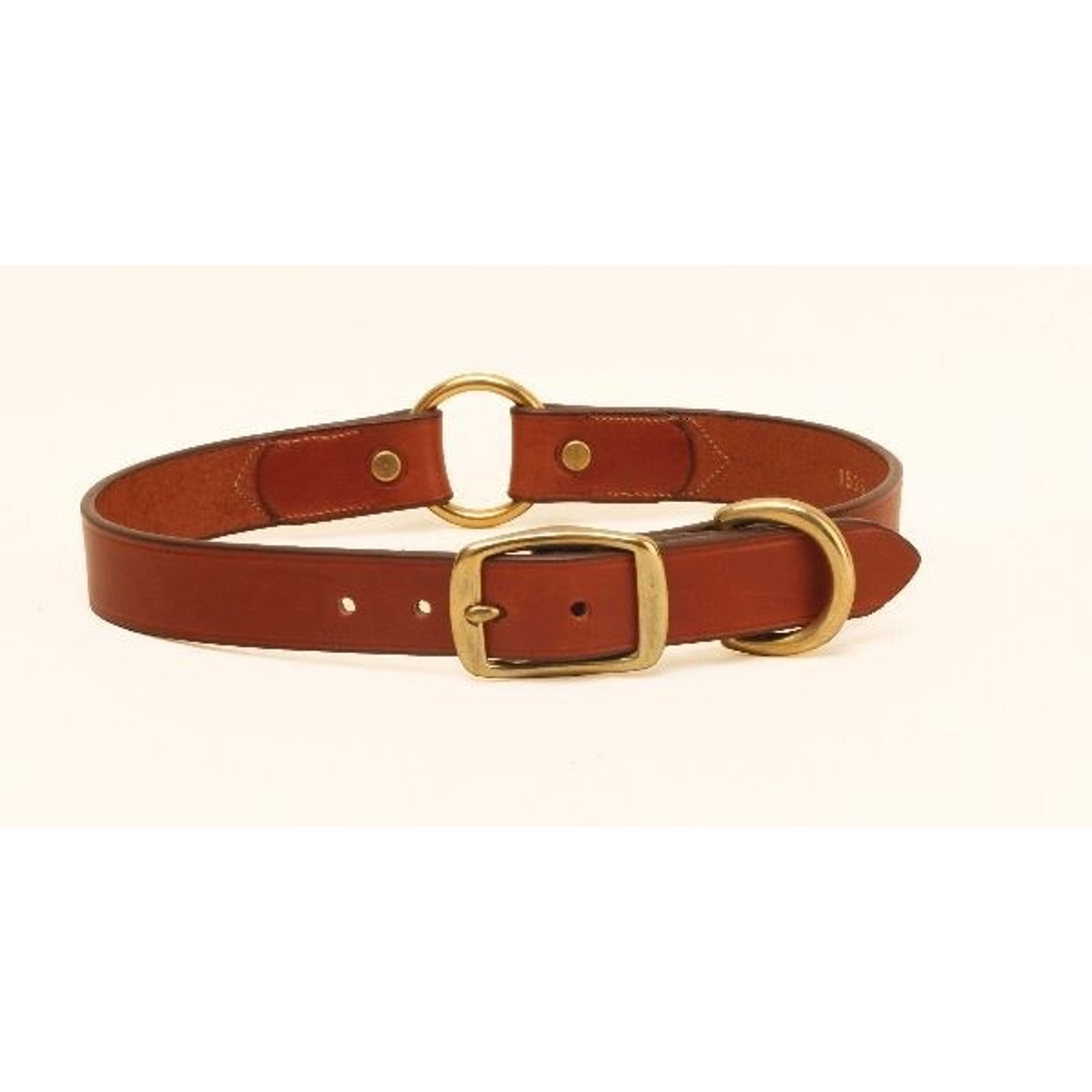 Tory Leather Hunting Dog Safety Collar 12in Brn