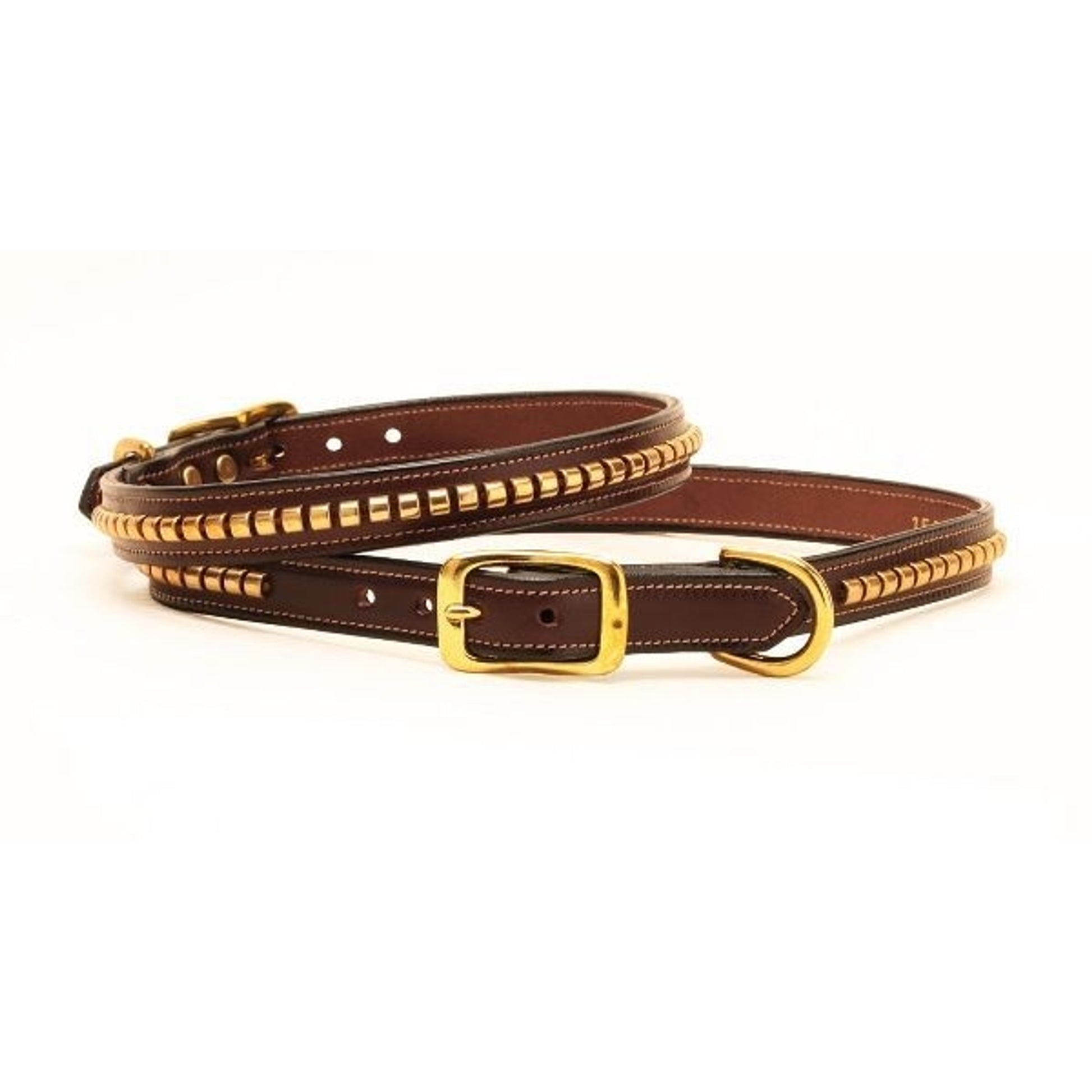 Tory Leather Clincher Dog Collar