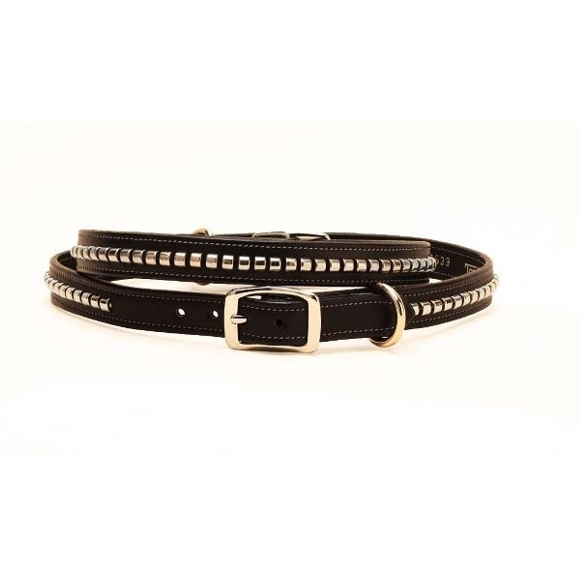 Tory Leather Clincher Dog Collar