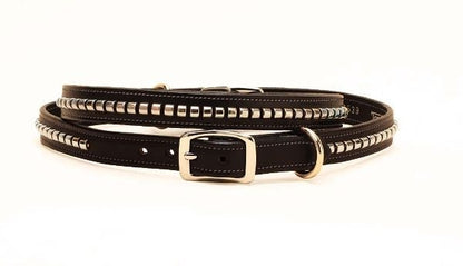 Tory Leather Clincher Dog Collar