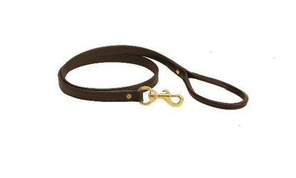 Tory Leather Rolled Handle Dog Leash
