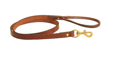 Tory Leather Rolled Handle Dog Leash