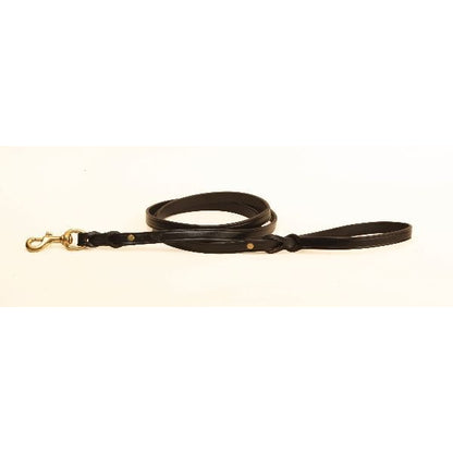 Tory Creased Split Twist Dog Leash 5/8in X 6FT Blk