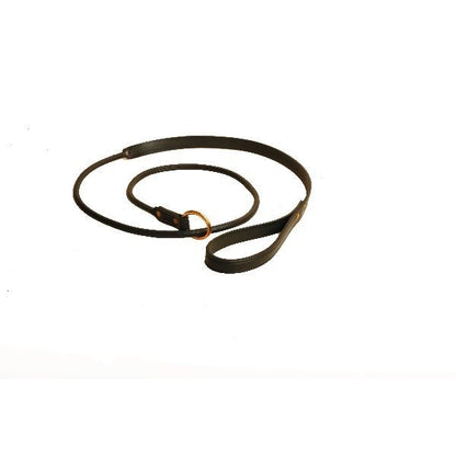 Tory Rolled Slip Leather Dog Leash 5FT Black