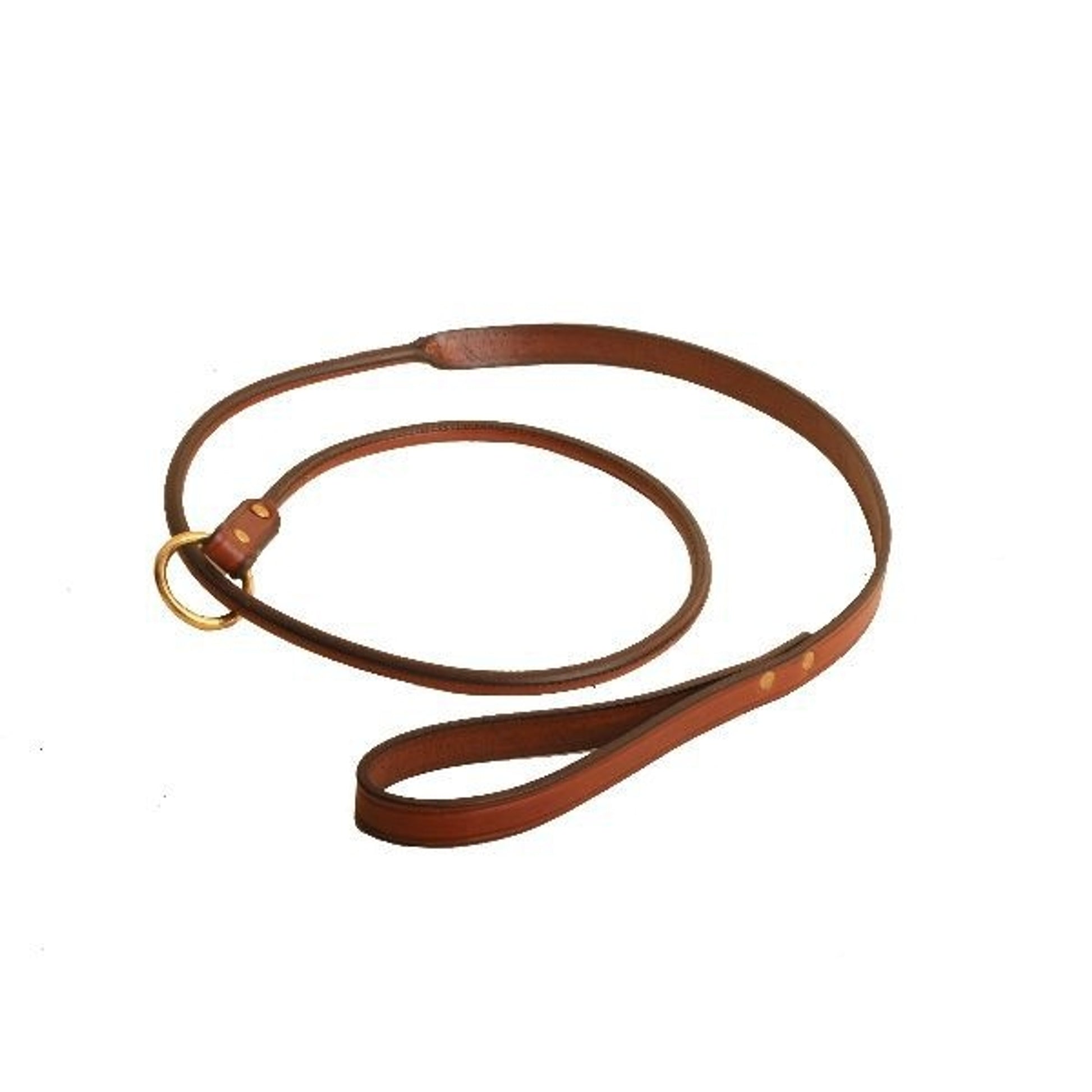 Tory Rolled Slip Leather Dog Leash 5FT Black