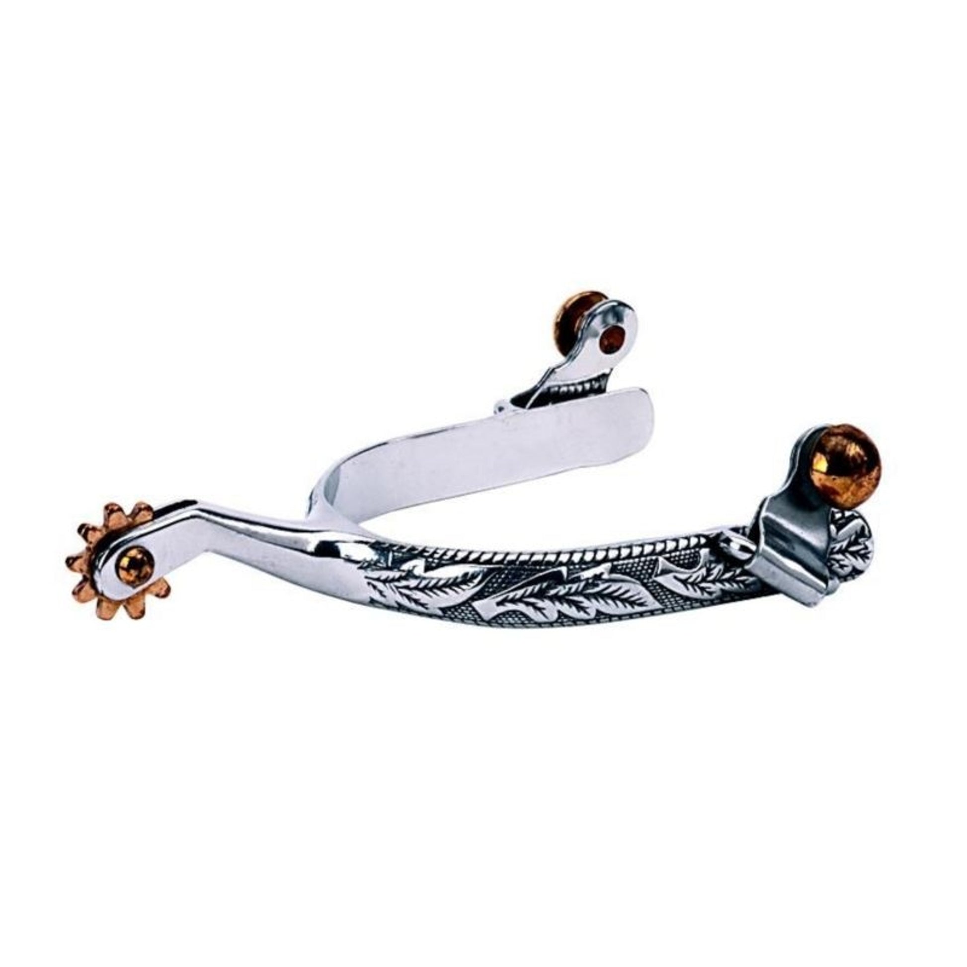 Weaver Ladiefts Roping Spurs With Engraved Band 1.75