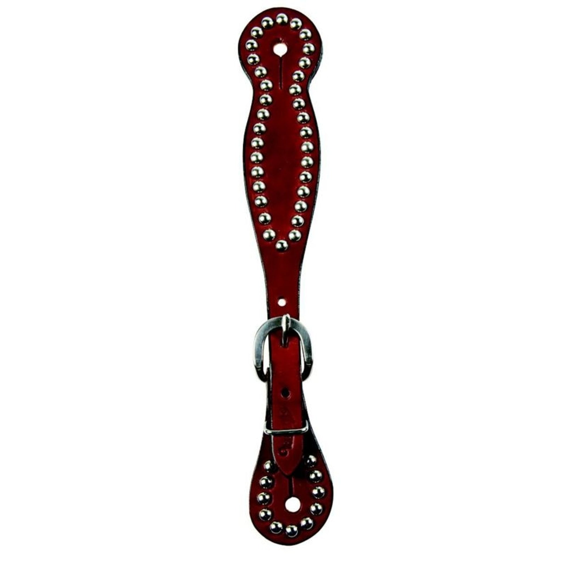 Weaver Leather Ladies Spur Straps with Spots Chestnut