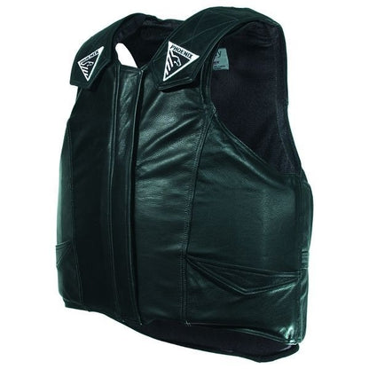 Y Pro-Max Jr Leather Protective Rodeo Vest Y Lg Bk