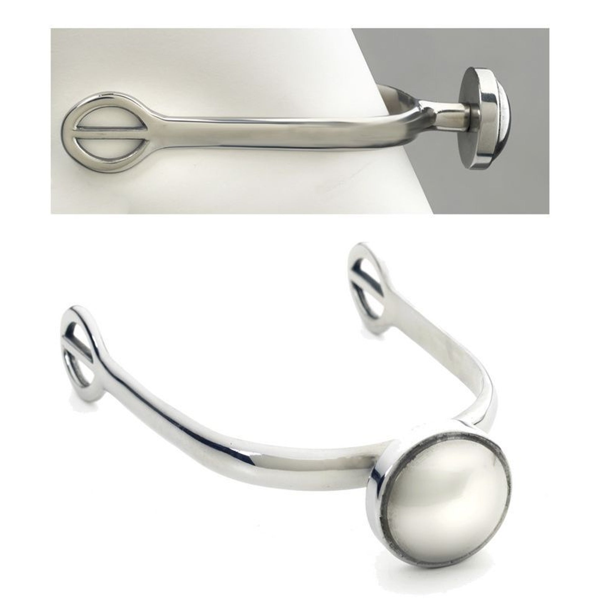 Centaur Gentle Touch Spurs One Size Bk/Wh