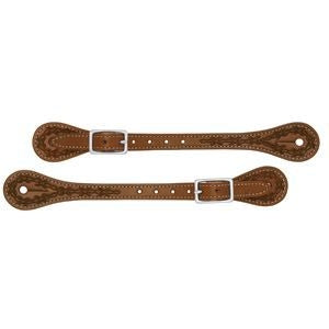 Barbed Wire Spur Straps Thin Brown