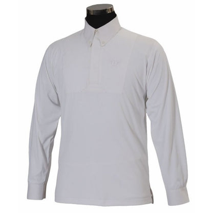 TuffRider Adam BoysLsleeve Show Shirt LG White