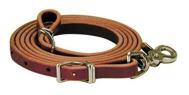 Reinsman Youth Latigo Roping Reins Brn