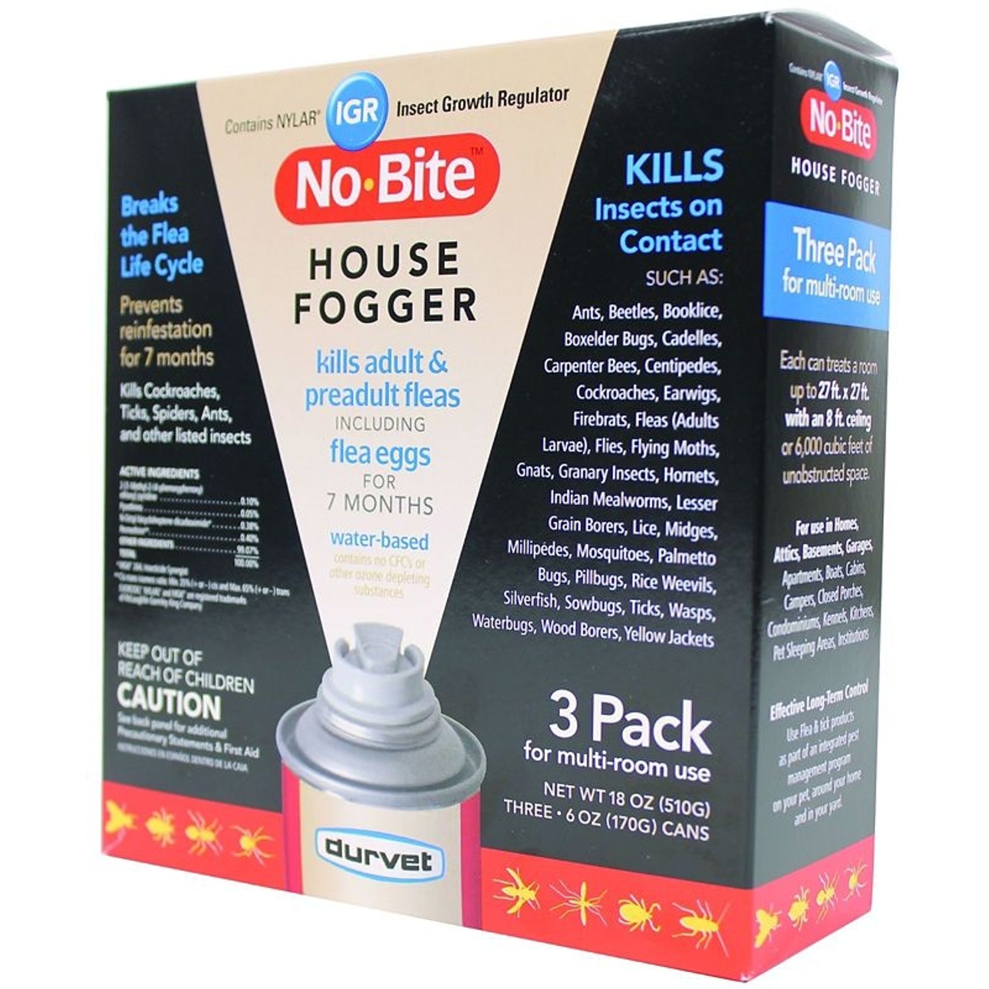 No Bite Igr House Fogger 6oz/3 Pack