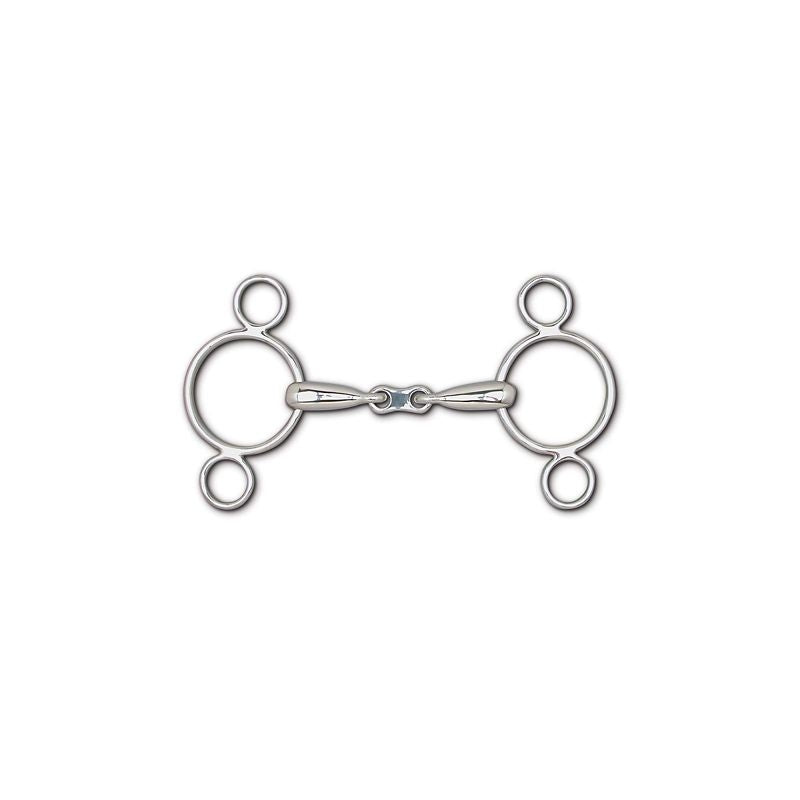 Toklat Hollow Mouth Frenchlink Snaffle 3Ring Gag 5