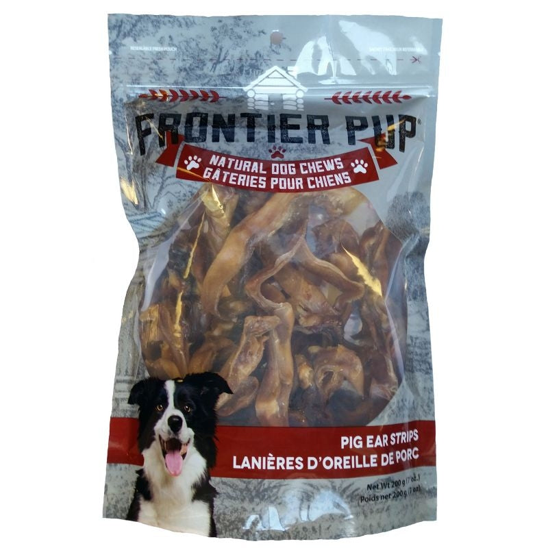Frontier Pup Pig Ear Strips Dog Chews