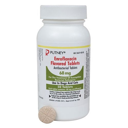 Enrofloxacin Tablets 68 mg