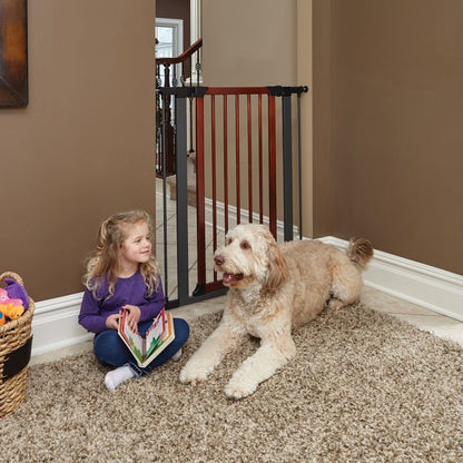 Midwest Steel Pet Gate with Wood Door