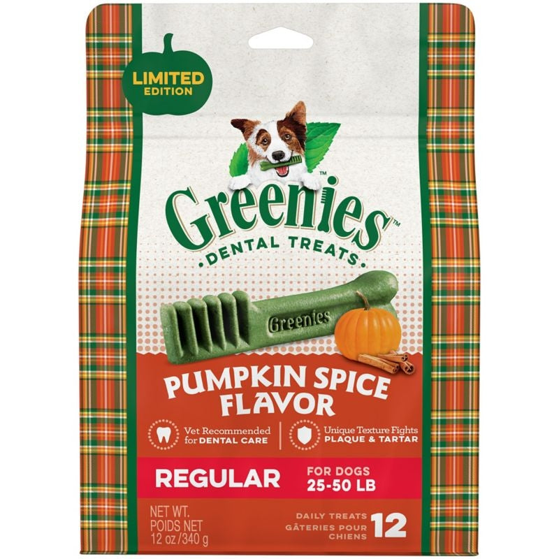 GREENIES Pumpkin Spice Regular Dog Chews 12oz