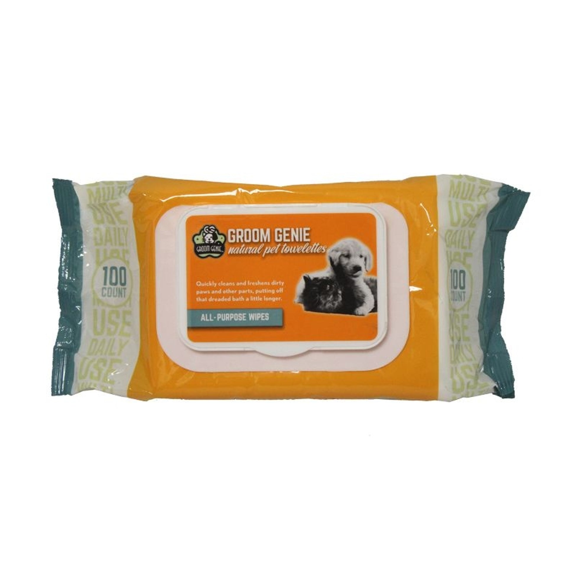 Multipet Groom Genie All Purpose Pet Wipe 100ct