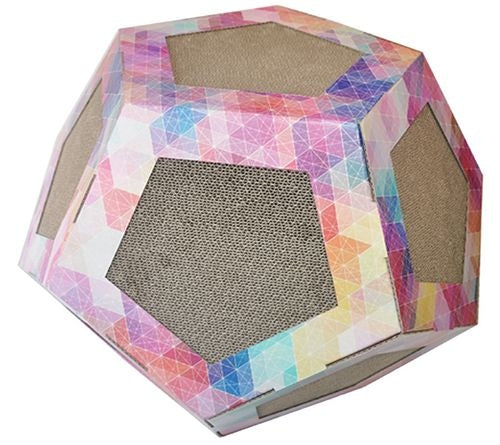 Pet Life Octagon Collapsible Puzzle Cat Scratcher