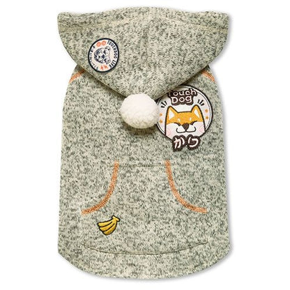 Touchdog Hippie Dog Hooded Sweater