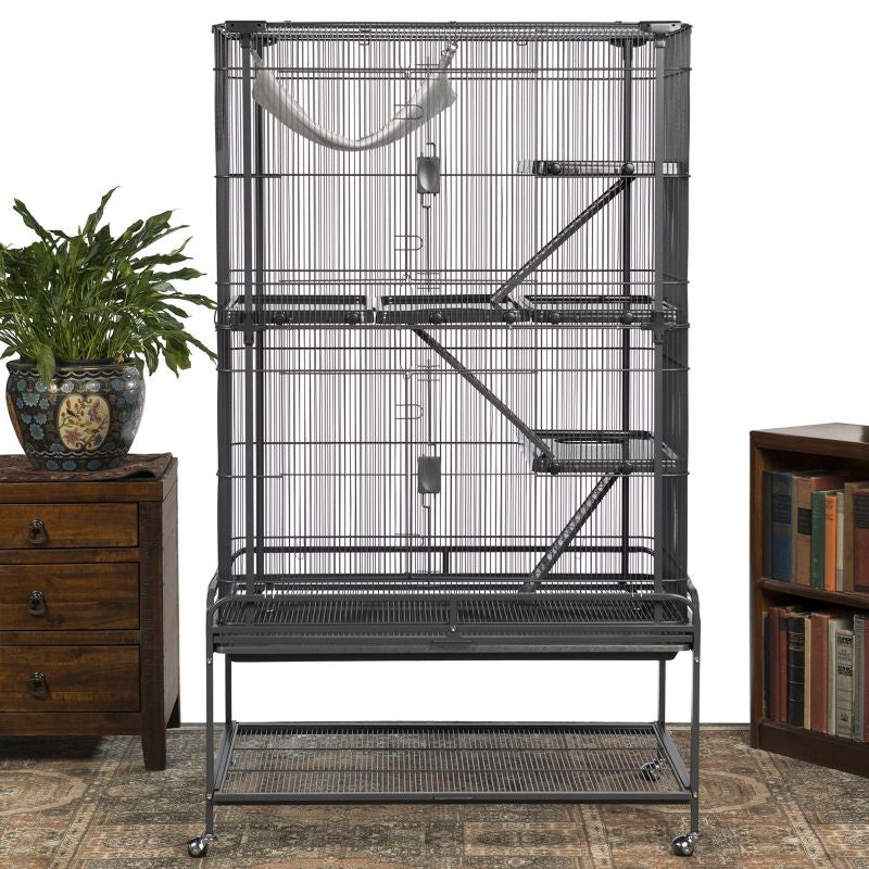 Prevue Deluxe Black Critter Cage