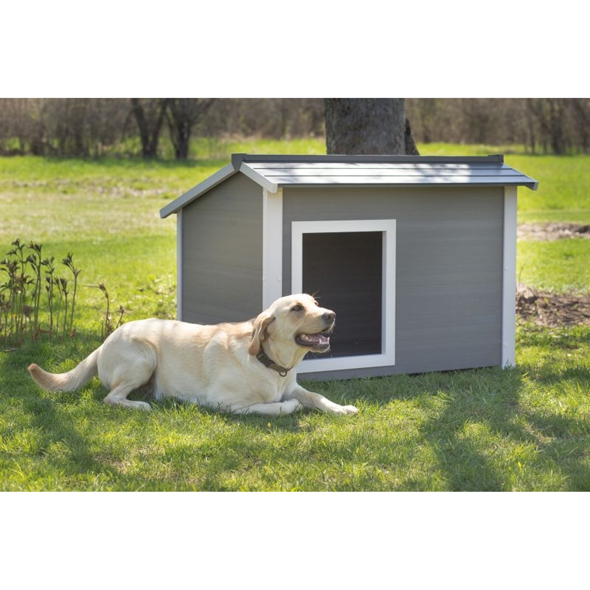 New Age Pet ecoFLEX Thermocore Grey Dog House