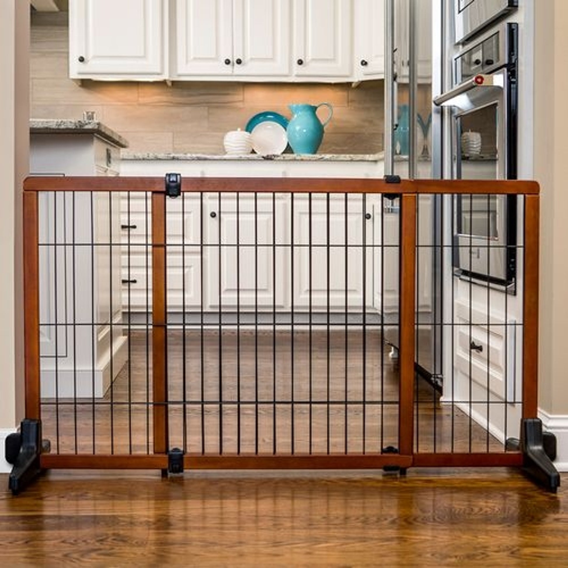 Carlson Pet Freestanding Extra Tall Wood Pet Gate